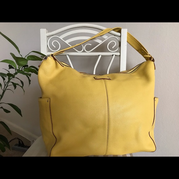kate spade Handbags - Kate Spade Yellow Tote Leather Tote Handbag Bag